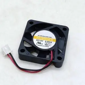 DC12V 0.055A FD124010LB 4010 4cm 2-Wire Dual Ball Silent Cooling Fan