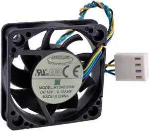 EVERFLOW R124010BM 4010 4CM 12V 0.12A 4-wire 4pin double ball bearing silent cooling fan EVERFLOW R124010BM 4010 4CM 12V 0.12A 4-wire 4pin double ball bearing silent cooling fan