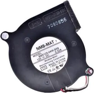 BM5125-04W-B59 5125 5cm 12V 0.32A Double Ball Bearing Centrifugal Turbo Blower Projector Fan