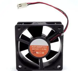 DC12V 2.3W KD1206PTS1 6025 6cm 2-Wire Magnetic levitation Silent Cooling Fan DC12V 2.3W KD1206PTS1 6025 6cm 2-Wire Magnetic levitation Silent Cooling Fan