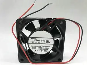 DC12V 0.09A 2408NL-04W-B20 6020 6cm 2-wire Server Cooling Fan