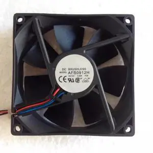 DC12V 0.30A AFB0912H 9025 9cm 3-wire dual ball bearing temperature control cooling fan DC12V 0.30A AFB0912H 9025 9cm 3-wire dual ball bearing temperature control cooling fan