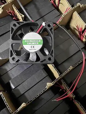 DC12V 0.10A YTD125010B 5010 5cm 2-Wire Ball Bearing Cooling Fan