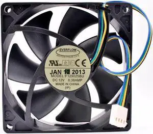 EVERFLOW F129025BU 9cm 9025 12V 0.38A 4 lines pwm computer CPU chassis cooling fan