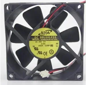 New original ADDA fan AD0824UB-A73GL 8025 24V 0.26A chassis fan