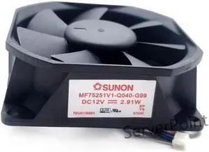 Original MF75251V1-Q040-G99 DC12V 2.91W 75*75*25MM 3 Lines Projector cooling fan