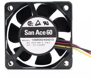 DC24V 0.08A 109R0624S4D10 6025 6cm 3-wire inverter cooling fan