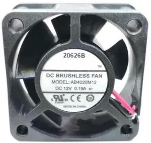 DC12V 0.15A AB4020M12 4020 4cm 2-Wire Ball Bearing Cooling Fan DC12V 0.15A AB4020M12 4020 4cm 2-Wire Ball Bearing Cooling Fan