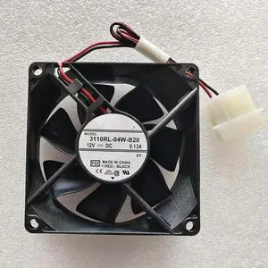 DC12V 0.13A 3110RL-04W-B20 8025 8cm 2-wire large 4D interface cooling fan DC12V 0.13A 3110RL-04W-B20 8025 8cm 2-wire large 4D interface cooling fan