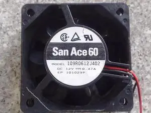DC12V 0.47A 109R0612J402 6025 6cm 2-Wire Inverter Cooling Fan