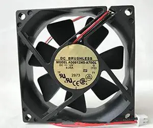 for AD0812HS-A70GL 12V 0.25A 3.0W 3000RPM 41CFM 80X80X25MM 2-Wire Cooling Fan