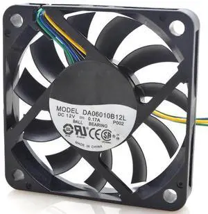 for 6010 6cm DA06010B12L 12v 0.17a4 line PWM Speed Control Ultra-Thin Cooling Fan for 6010 6cm DA06010B12L 12v 0.17a4 line PWM Speed Control Ultra-Thin Cooling Fan