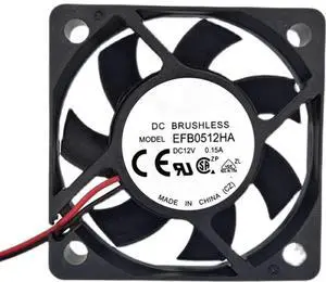 for EFB0512HA 12V 0.15A 5500RPM 50X50X10MM 2-Wire Cooling Fan for EFB0512HA 12V 0.15A 5500RPM 50X50X10MM 2-Wire Cooling Fan