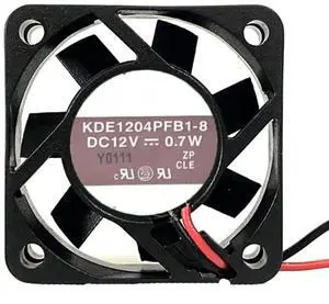 KDE1204PFB1-8 DC12V 0.7W 40X40X10mm 2-Wire Cooling Fan 4010mm KDE1204PFB1-8 DC12V 0.7W 40X40X10mm 2-Wire Cooling Fan 4010mm