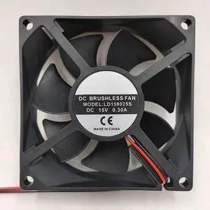for LD158025S 15V 0.3A Diameter 8cm cm X7-250 Small Welding Machine Large air Flow Cooling Fan