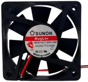 for ME60152V1-000C-A99 6CM 24V 2.40W 6015 60X60X15MM 2-wire cooling fan