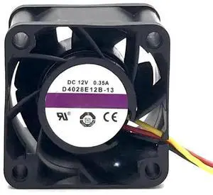 for D4028E12B-13 12V 0.35A 4028 4CM Chassis Power Supply Cooling Fan for D4028E12B-13 12V 0.35A 4028 4CM Chassis Power Supply Cooling Fan