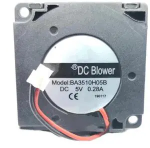 DC5V 0.28A BA3510H05B 3510 35mm 2-Wire Turbo Blower Cooling Fan DC5V 0.28A BA3510H05B 3510 35mm 2-Wire Turbo Blower Cooling Fan