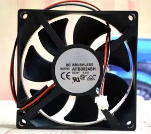 for AFB0824SH 24V 0.33A 7.92W 4000RPM 46.62CFM 80X80X25MM 2-Wire Cooling Fan for AFB0824SH 24V 0.33A 7.92W 4000RPM 46.62CFM 80X80X25MM 2-Wire Cooling Fan