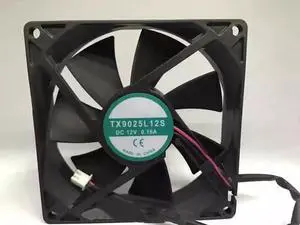 for TX9025L12S DC12V 0.16A 9CM 9025 90 * 25MM Cooling Fan, 4, black
