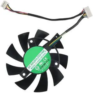 Graphics Card Cooling Fans Replacement forASUS TUF3 TUF X3 RX 5700XT 5700 GTX 1660 1660S 1660TI Gaming Series PLA08015S12HH 75mm 12V 0.35A 7Pin Video Card Cooler Fans GPU Fan (Fan-B)