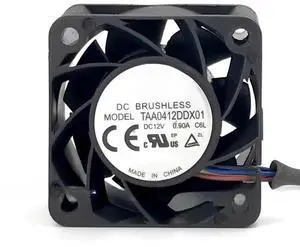 for TAA0412DDX01 4020 12V 0.90A 4CM Dual Ball 4-Wire PWM Temperature Controlled Violent Fan