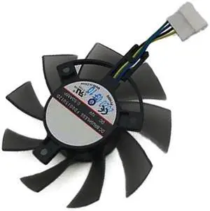 Graphics Card Cooling Fans Suitable forASUS TUF GTX 1650 1650S 1660 1660S 1660Ti Gaming for TUF RTX 2060 Gaming Series Desktop FD8015U12D 75mm 12V 0.50A 6Pin Video Card Cooler Fans GPU Fan (Fan-A)