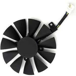 Graphics Card Cooling Fan Replacement forASUS ROG Strix GTX 1060 1070 1070Ti 1080 1080Ti RX 570 580 480 Dragon GTX1070 Gaming Series PLD09210S12HH 85mm 12V 0.4A 6Pin Video Card Cooler Fans (Fan-A)
