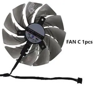 Graphics Card Cooling Fans forASROCK RX 6900XT 6800XT 16GB Taichi X OC FDC10U12S9-C 95mm FDC10H12S9-C 85mm 12V 0.45A 0.35A 4Pin Video Card Cooler Fans GPU Fan (Fan 3)