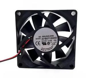 for AFB0712HHD 12V 0.30A 7020 7CM/cm Dual Ball Bearing Computer CPU Fan