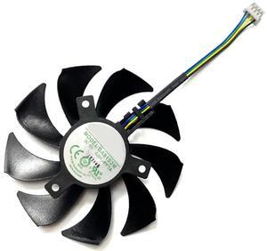 4Pin Graphics Card Cooling Fans Suitable ForASUS Strix GTX 1060 960 950 750ti EX GTX 1050 1050Ti R9 370 Series Desktop T128010SH 75mm 12V 0.25A 4PIN Video Card Cooler Fans GPU Fan
