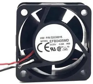 for 4CM cm Fan ROO Alarm 4020 0.24A Computer 5V Power Supply Chassis Heat Dissipation EFB0405MD