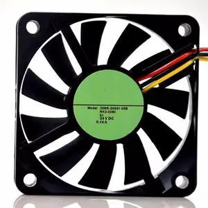 for D06R-24SS1 05B 6015 24V 0.14A 6cm 3-Wire Silent Frequency Converter Fan
