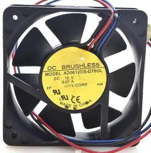 for AD0612DS-D76GL 12V 0.07A 6015 6CM Monitoring Power Mainboard Silent Fan