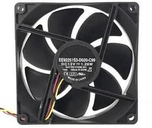 forDell PN: X755M A01 12V EE92251S3-D020-C99 9025 Server Fan