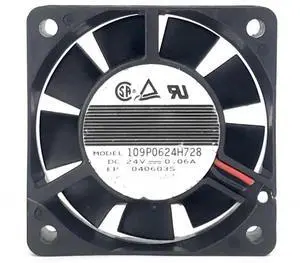 for 6cm 6015 24V 0.06A Silent Frequency Converter Industrial Control Machine Fan 109P0624H728
