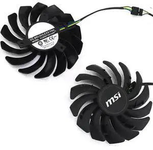 Graphics Card Cooling Fans Suitable forMSI Radeon RX 5600XT 5700XT 5700 MECH Series Desktop PLD09210S12HH 87mm 12V 0.40A 4Pin Video Card Cooler Fans GPU Fan (2PCS)