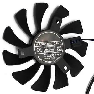 Graphics Card Cooling Fans Suitable forMSI GeForce GT730 N730 N740 N750 GTX1030 OCV1 ITX GTX 750Ti 750 740 730 AERO ITX R7 250 Series Desktop HA8010H12F-Z 75mm 12V 0.50A 2Pin GPU Fan