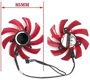 Graphics Card Cooling Fans Suitable forXFX RX 460 470D 550 560 560D 2G 4G Series Desktop FDC10U12S9-C 85mm 12V 0.45A 4Pin Video Card Cooler Fans GPU Fan