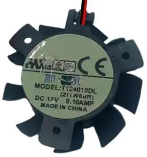 Graphics Card Cooling Fans Suitable forASUS EN210 GT 620 630 640 730 EAH 5450 6450 R7 240 HD 6570 5570 4550 Series Desktop T124010DL 37mm 12V 0.1A 2Pin Video Card Cooler Fans GPU Fan
