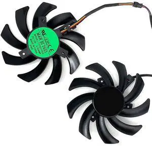 Graphics Card Cooling Fans Suitable forPowerColor forDATALAND RX 5600XT 5700 6600 6500XT 6600XT 6650XT 6700 Athletic Edition Series T129215SU 85mm 12V 0.57A 4Pin Video Card Cooler Fans