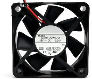 for 2406RL-04W-M30 12V 0.08A 60X60X15MM 2-Wire Cooling Fan