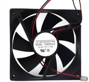 for TD9025LS 12V 0.16A 90X90X25MM 2-Wire Cooling Fan for TD9025LS 12V 0.16A 90X90X25MM 2-Wire Cooling Fan