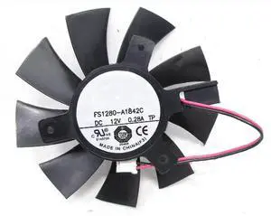 FS1280-A1842C DC12V 0.28A 2-Wire Cooling Fan
