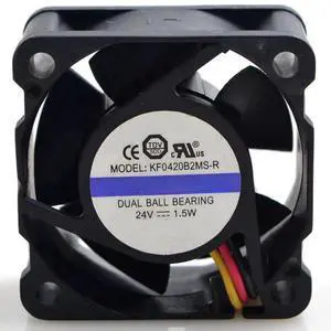 for 4020 4CM/cm KF0420B2MS-R 24V 1.5W Ball Cooling Fan