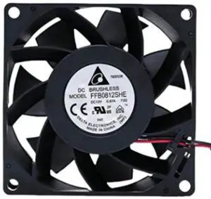 for FFB0812SHE 12V 0.87A 80X80X38MM 2-wire cooling fan