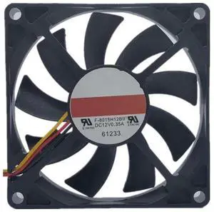 for F-8015H12BII 12V 0.35A 80X80X15MM 3-Wire Cooling Fan