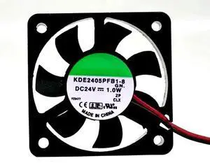 KDE2405PFB1-8 DC24V 1.0W 50X50X10mm 2-Wire Cooling Fan
