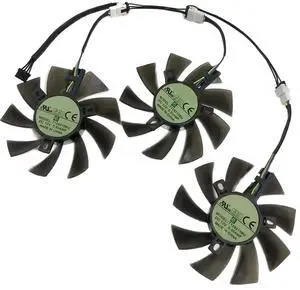 Graphics Card Cooling Fans Suitable forPowerColor RX 5700 5700XT Red Devil Series Desktop Video T129215SU 85mm 12V 0.5A 4Pin Card Cooler Fans GPU Fan