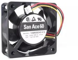 DC24V 0.05A 109R0624F413 6025 6cm 3-wire inverter cooling fan